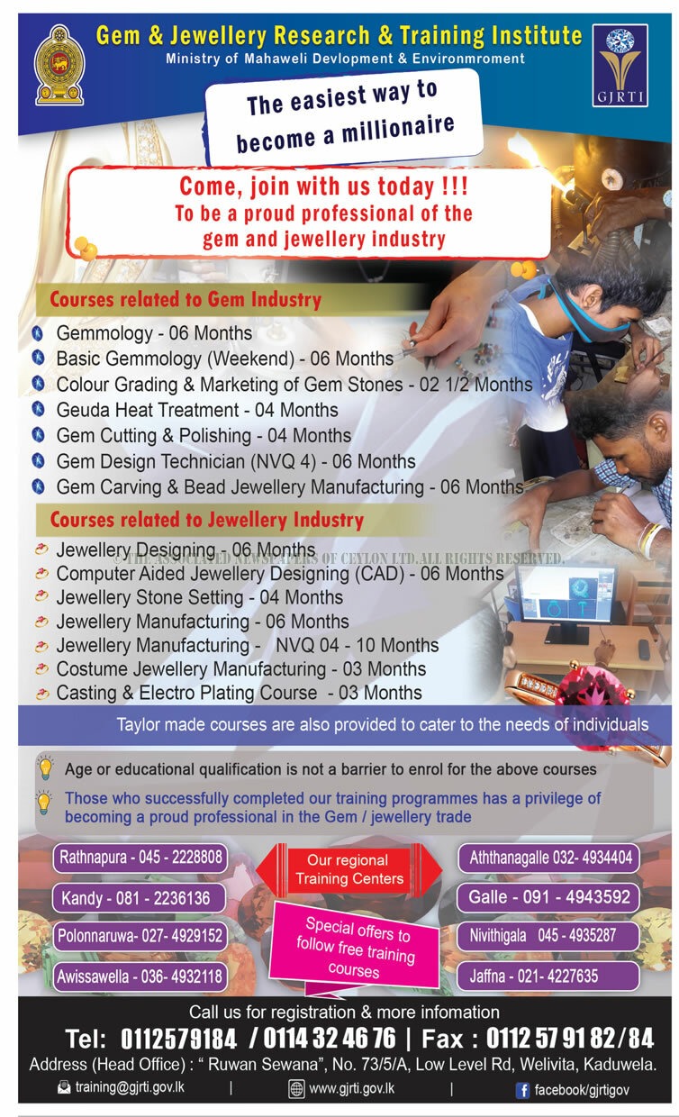 Gem Industry & Jewellery Industry Courses - Gem & Jewellery Research & Training Institute